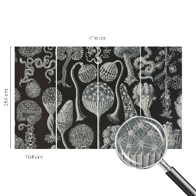 Premium photo wallpaper with a magical plants pattern