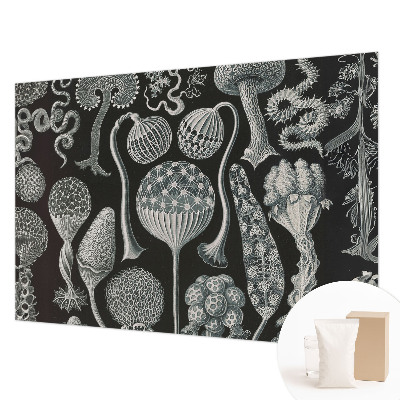 Premium photo wallpaper with a magical plants pattern