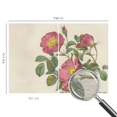 Decorative wall mural for living room Rose motif