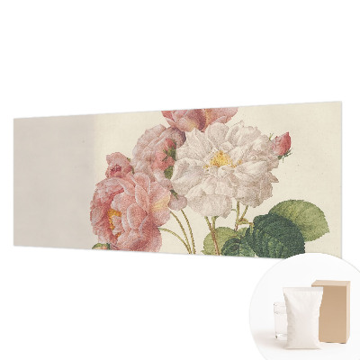 Non-woven wall mural with a romantic roses pattern