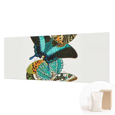 Wall mural with colorful butterflies