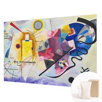 Photo wallpaper with a colorful abstract design
