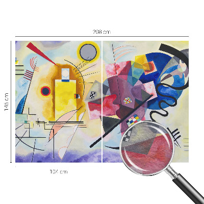 Photo wallpaper with a colorful abstract design