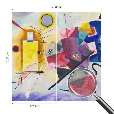 Photo wallpaper with a colorful abstract design
