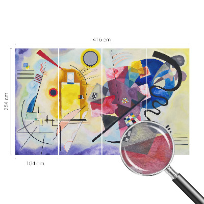 Photo wallpaper with a colorful abstract design