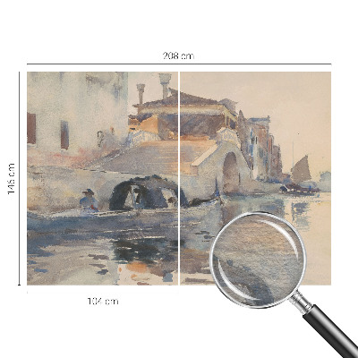 Premium photo wallpaper with a Venetian harmony design
