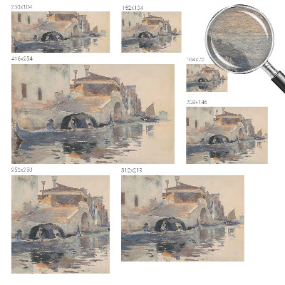 Premium photo wallpaper with a Venetian harmony design