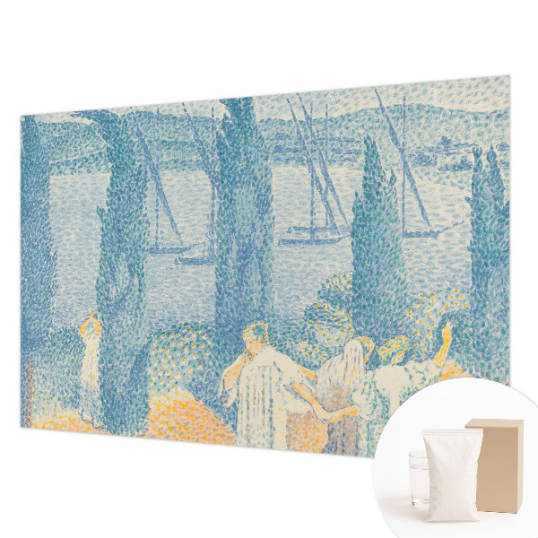 Non-woven wall mural featuring the 