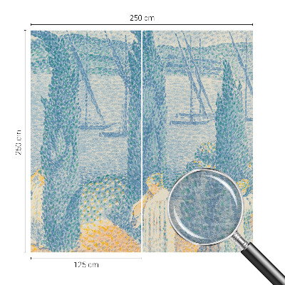 Non-woven wall mural featuring the 