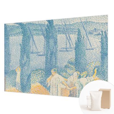 Non-woven wall mural featuring the 