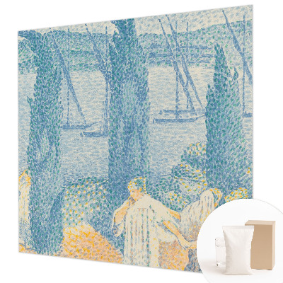 Non-woven wall mural featuring the 