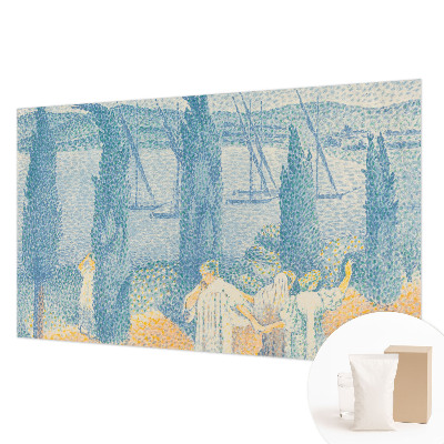 Non-woven wall mural featuring the 