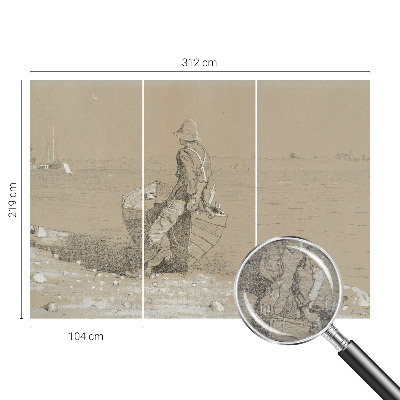 Wall mural for living room Nostalgic scene