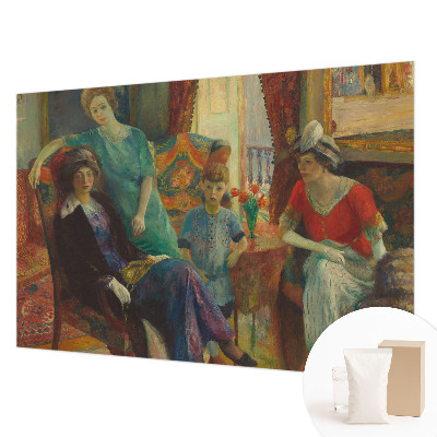 Bedroom wall mural wallpaper with a classic elegant design