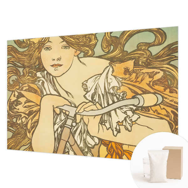 Large wall mural with a spring elegance design