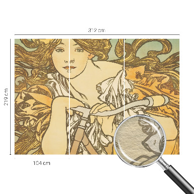 Large wall mural with a spring elegance design