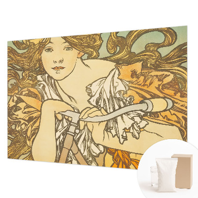 Large wall mural with a spring elegance design