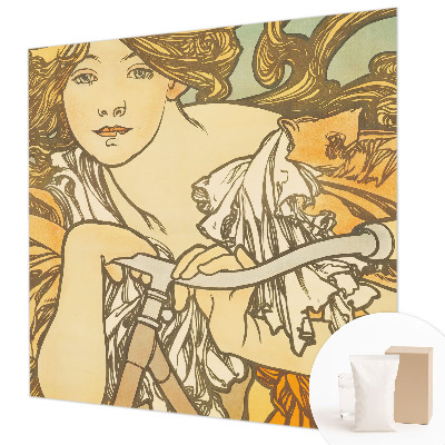 Large wall mural with a spring elegance design