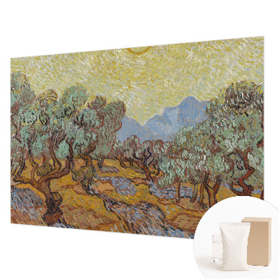 Custom size wall mural Olive trees