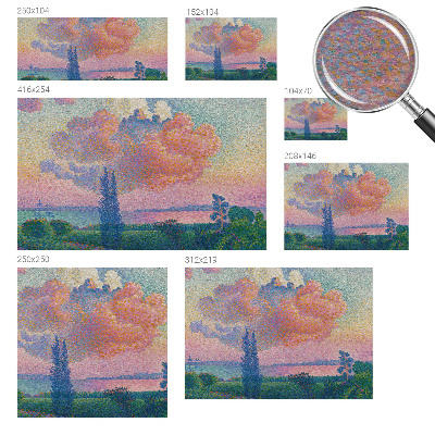 Modern wall mural Colorful landscape