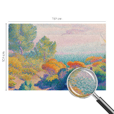Modern wall mural for bedroom with a seaside landscape design