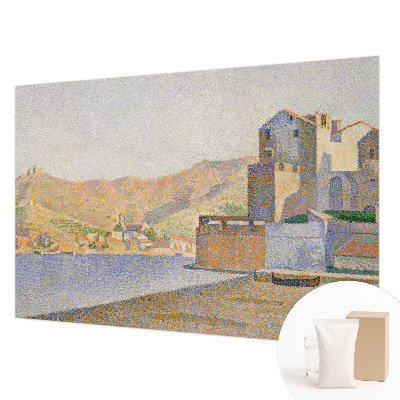 Modern wall mural for living room with the Summer Haven design