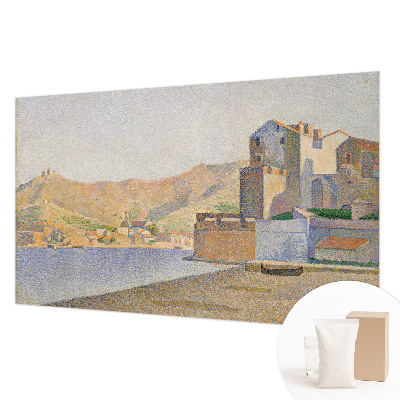 Modern wall mural for living room with the Summer Haven design