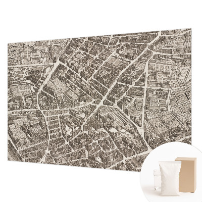 High quality wall mural wallpaper with an urban maze design