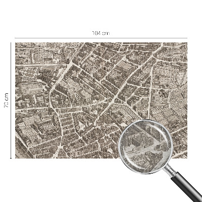 High quality wall mural wallpaper with an urban maze design