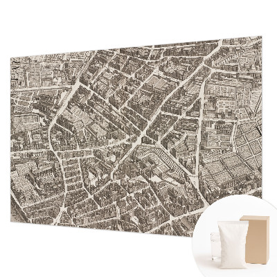 High quality wall mural wallpaper with an urban maze design