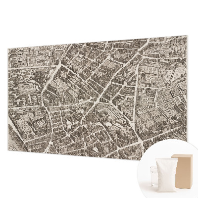 High quality wall mural wallpaper with an urban maze design