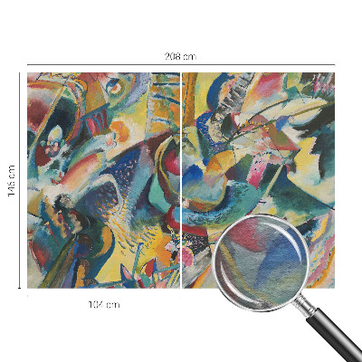 Premium photo wallpaper with a colorful abstract design
