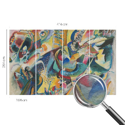 Premium photo wallpaper with a colorful abstract design