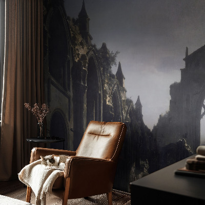 Decorative wall mural for living room Gothic ruins