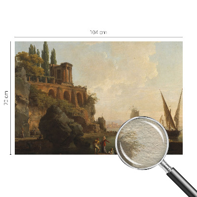 Non-woven photo wallpaper with a sea scenery design