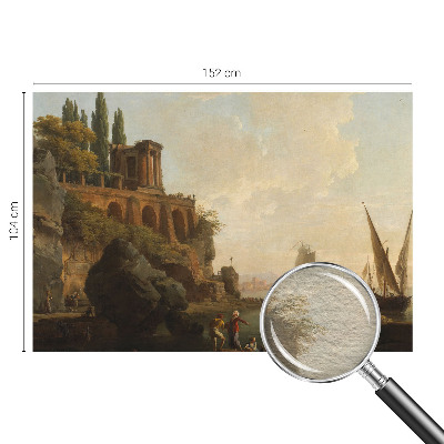 Non-woven photo wallpaper with a sea scenery design