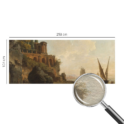 Non-woven photo wallpaper with a sea scenery design