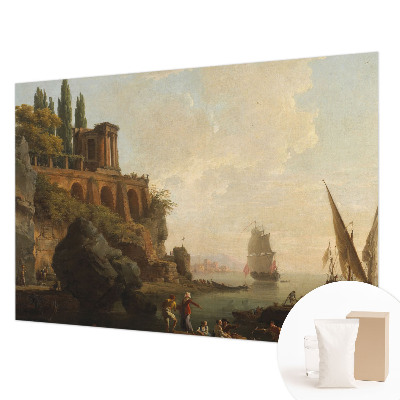 Non-woven photo wallpaper with a sea scenery design