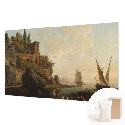 Non-woven photo wallpaper with a sea scenery design