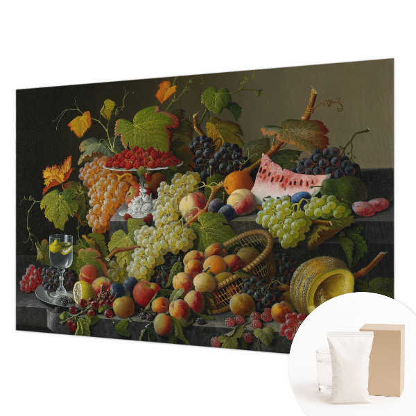 Wall mural with a fruit composition