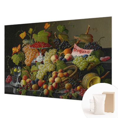 Wall mural with a fruit composition