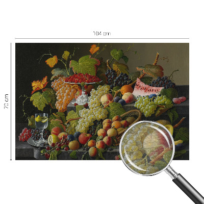 Wall mural with a fruit composition