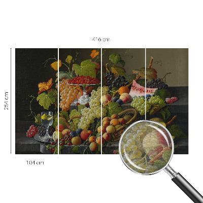 Wall mural with a fruit composition