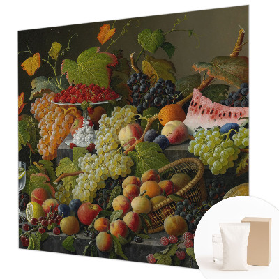 Wall mural with a fruit composition