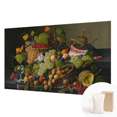 Wall mural with a fruit composition