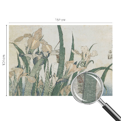 Photo wallpaper with a delicate iris pattern