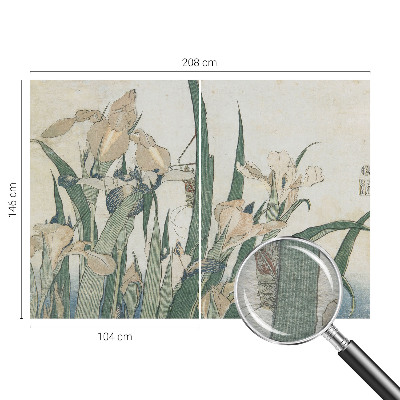 Photo wallpaper with a delicate iris pattern