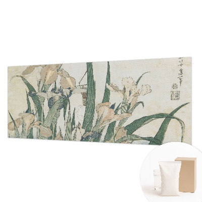Photo wallpaper with a delicate iris pattern