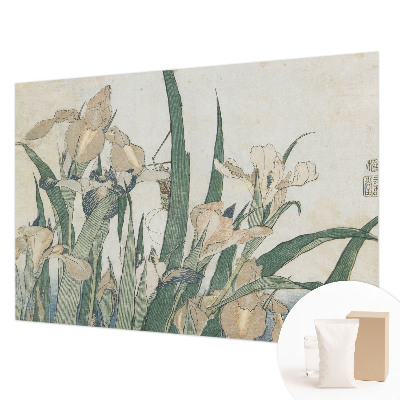 Photo wallpaper with a delicate iris pattern
