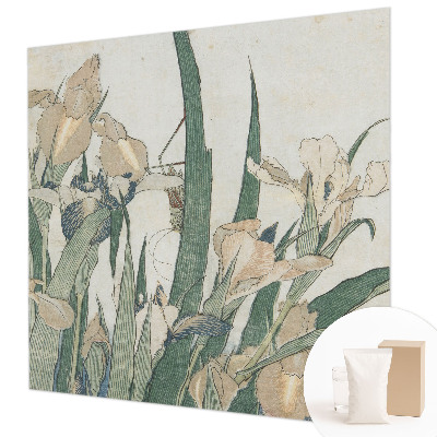 Photo wallpaper with a delicate iris pattern